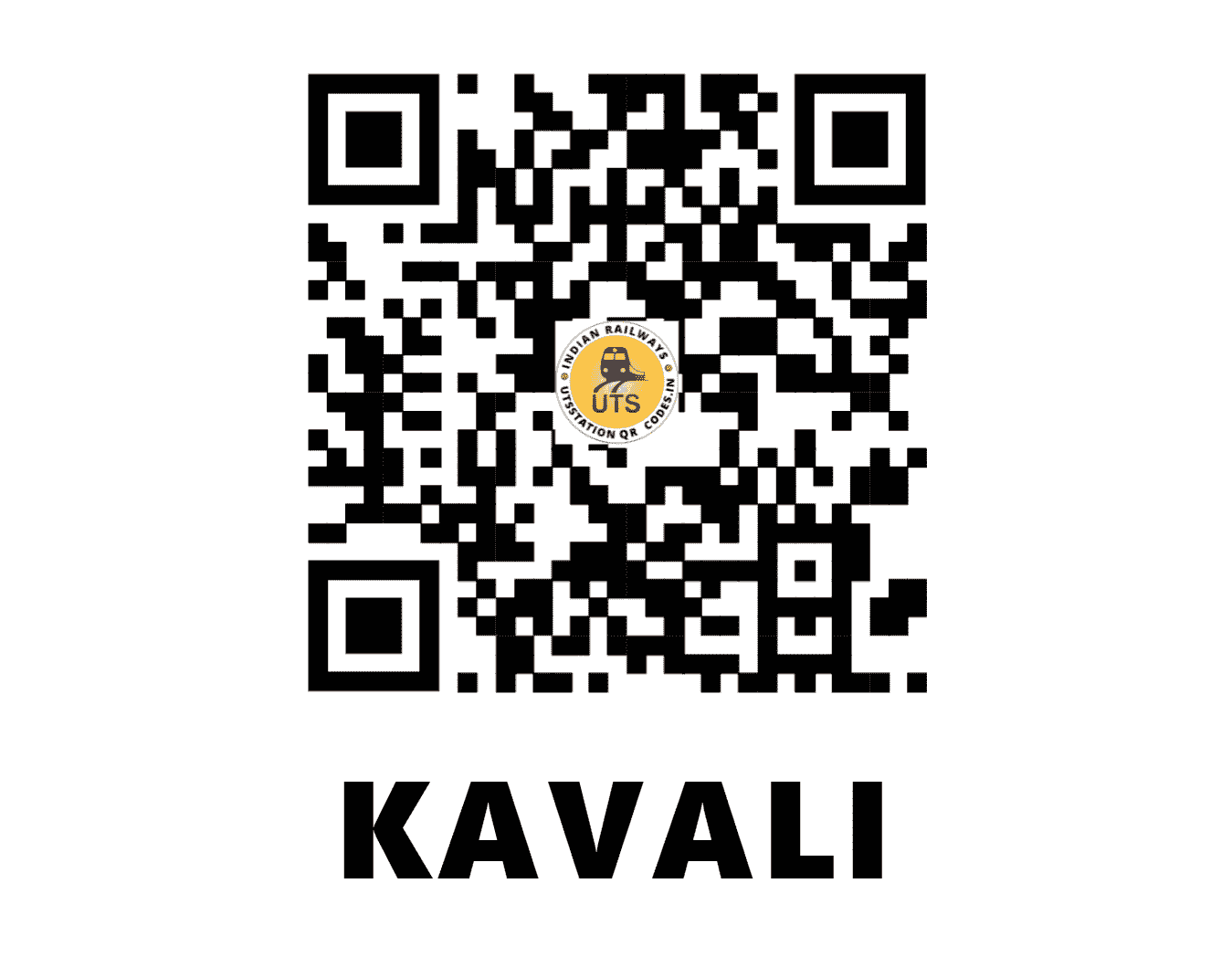 UTS QR Code for KAVALI - KVZ (SC - ANDHRA PRADESH)